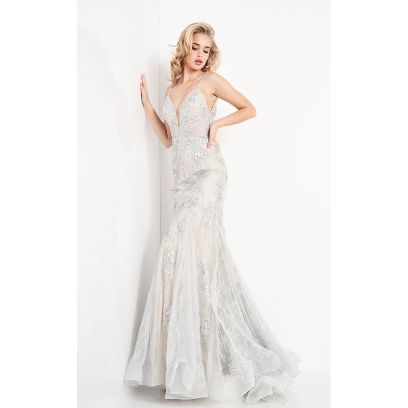 Jovani JVN06475BG Dress Black-Nude