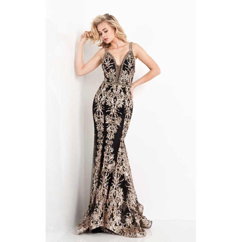 Jovani JVN04789BG Dress Black/Gold