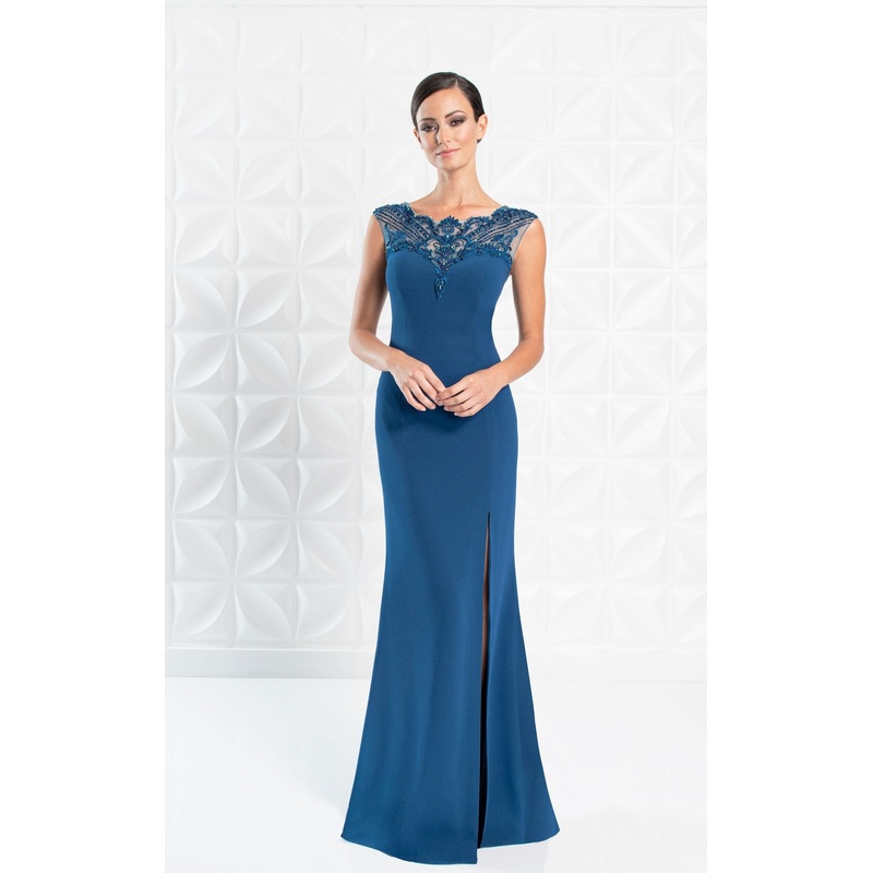 Alexander by Daymor 1255 Dress Teal