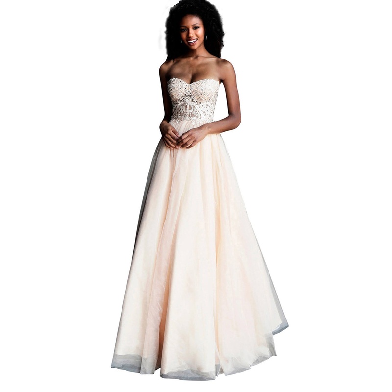 Jovani JVN67048BG Dress Champagne