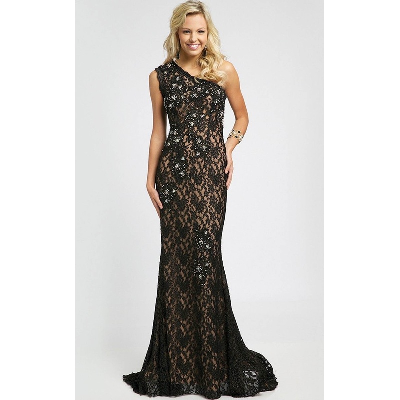 Jovani 98868BG Dress Black-Nude
