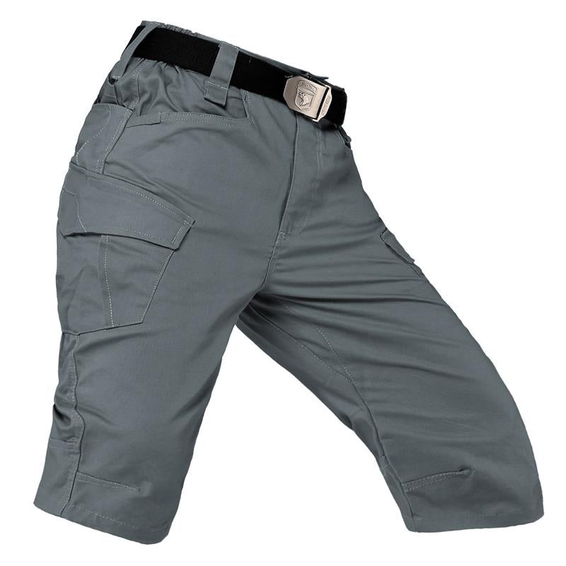 Men’s Solid Color Cargo Shorts 48530337Y (Belt Excluded) Gray