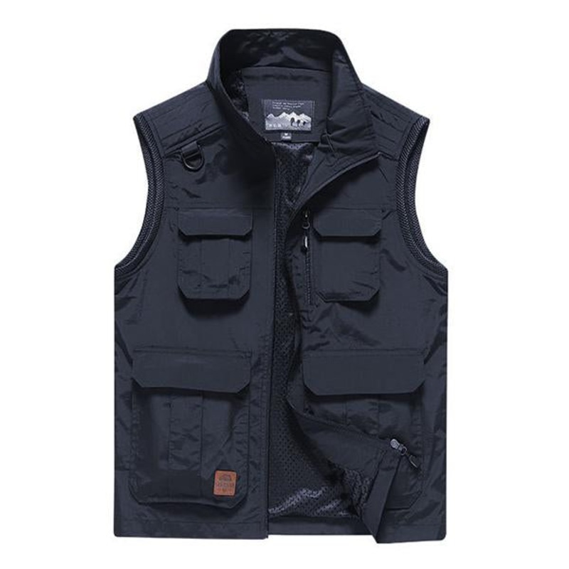 MEN’S OUTDOOR CASUAL QUICK-DRYING VEST 86959973M Dark Blue