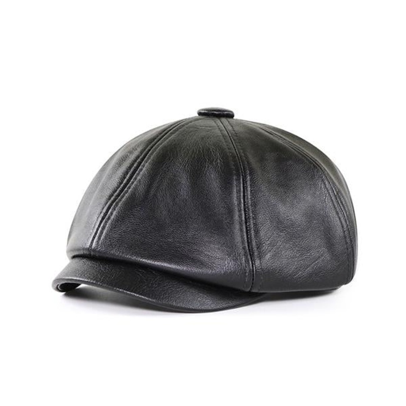 MEN’S RETRO OCTAGONAL HAT 97332894X Black