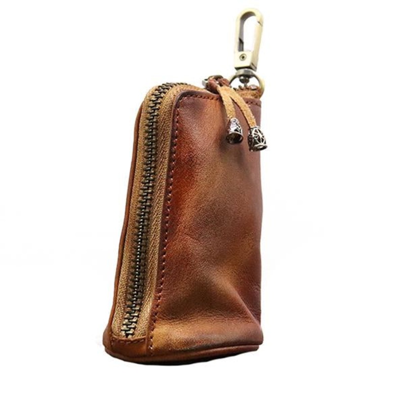 VINTAGE COWHIDE WAIST KEY BAG 03475626M Brown