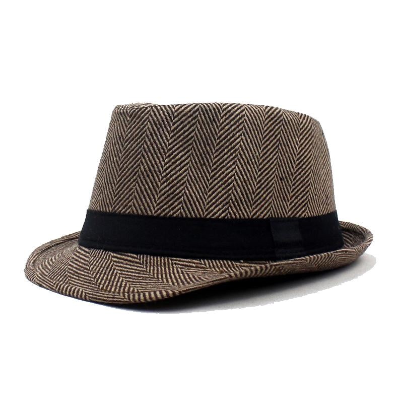 Men’S Fashion Striped Hat 72106126Y Brown