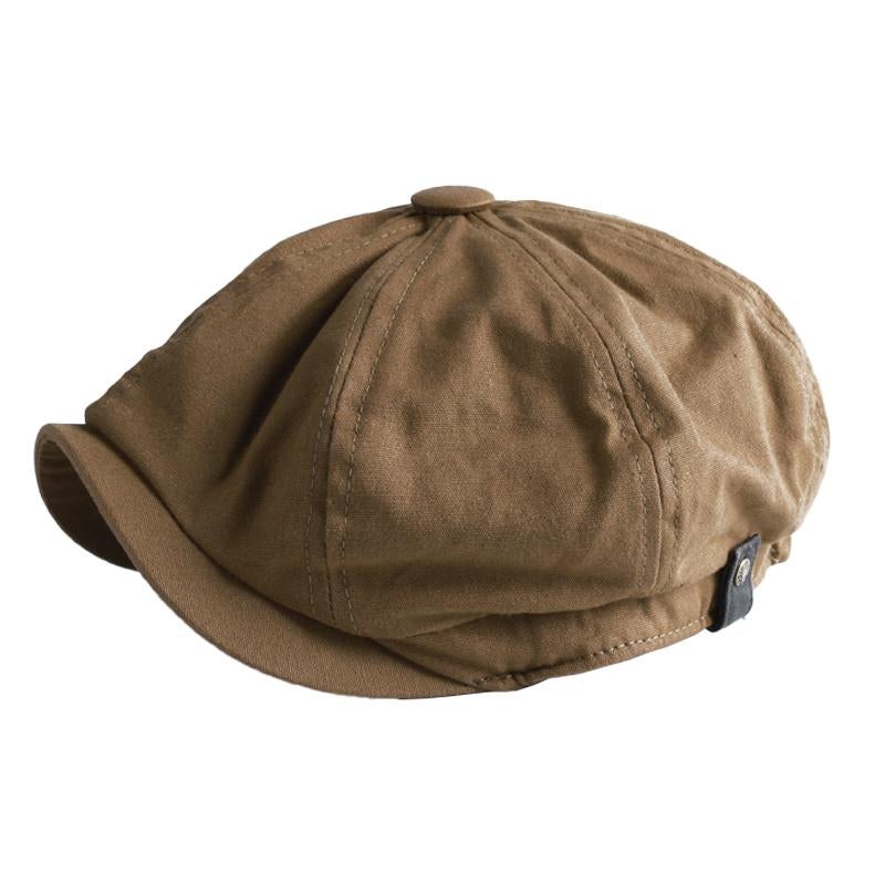 Men’s Vintage Newsboy Octagon Beret 48765290M Khaki