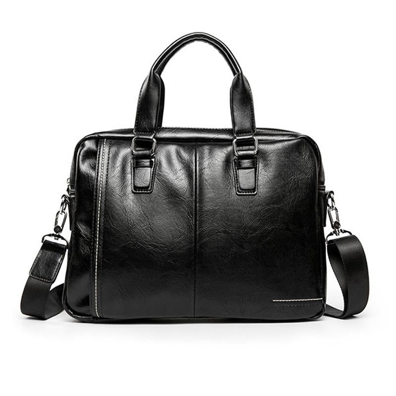 Men’s Solid Color Briefcase 16719509Y Black