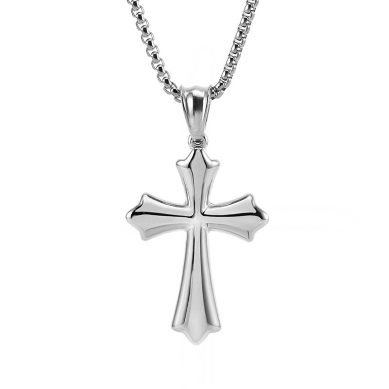 Vintage Casual Cross Necklace 14532835TO Silver