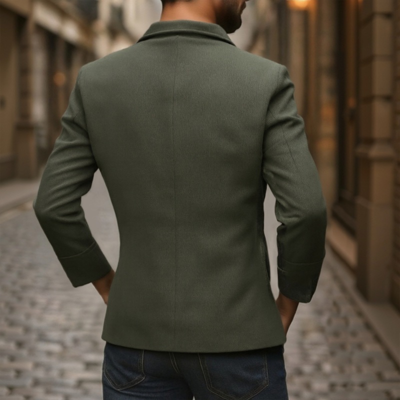 24-hour shipping outMen’s Vintage Corduroy Stand Collar Single Breasted Slim Short Coat 66901253M Army Green