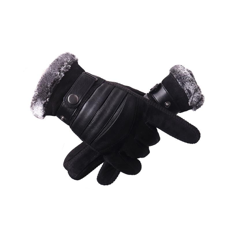 Thick Fleece Warm Gloves 88581993TO Black