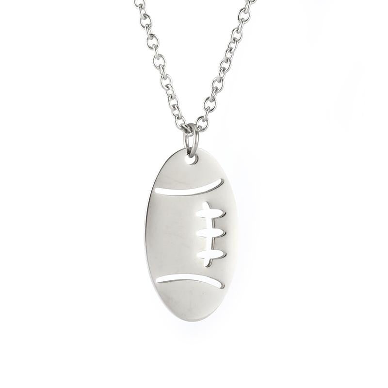 Retro Casual Irregular Rugby Necklace 59008465TO Silver