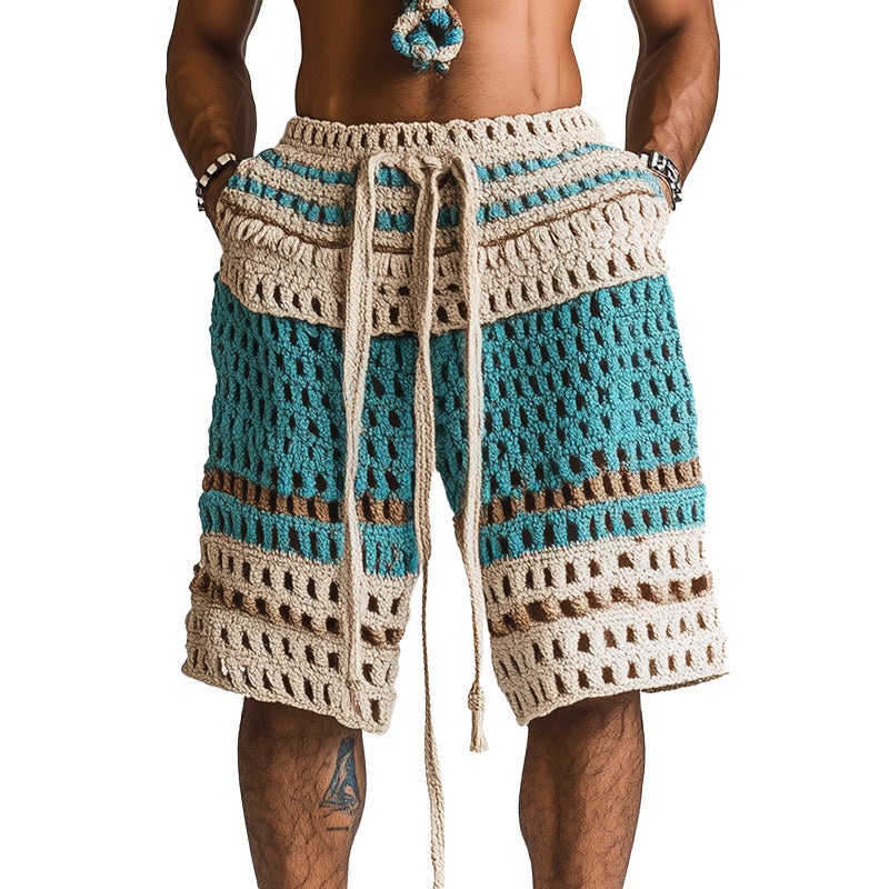 24-hour shipping outMen’s Holiday Braided Beach Shorts MTA2138C6P Blue