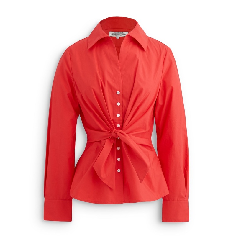 1953 Tie-Front Blouse White