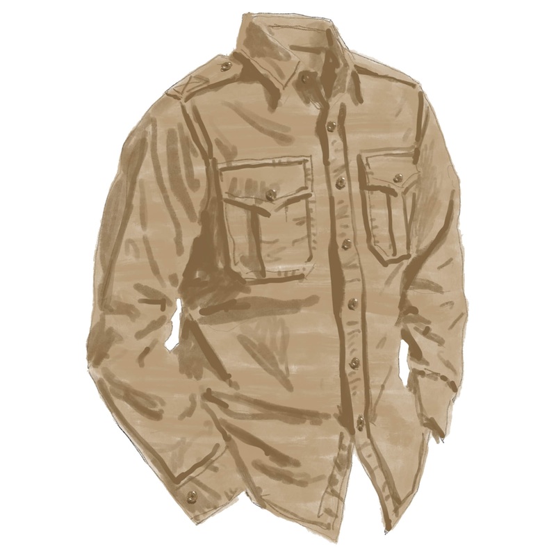 Officer & Gentleman Field Shirt Khaki