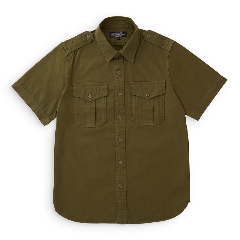 Short Sleeve Officer & Gentleman Field Shirt Olive
