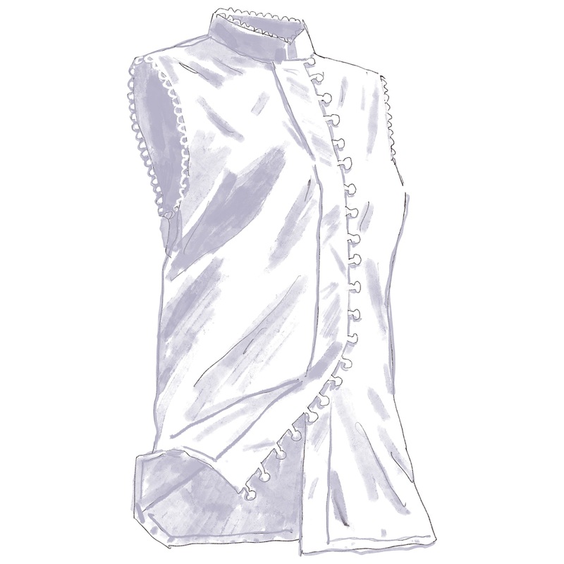 La Cote Sleeveless Blouse White