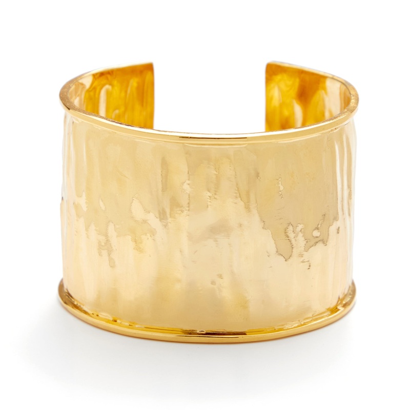 Molten Effect Cuff Bracelet Gold