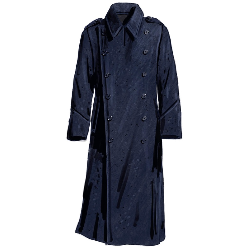 Parisian Alley Coat Navy