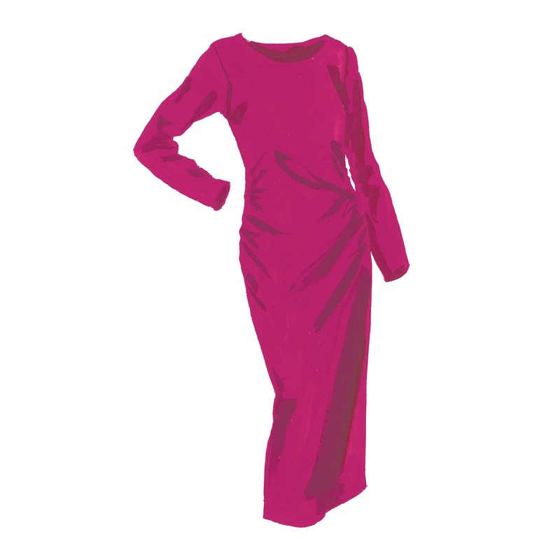 Secret Keeper Dress Bright Pink