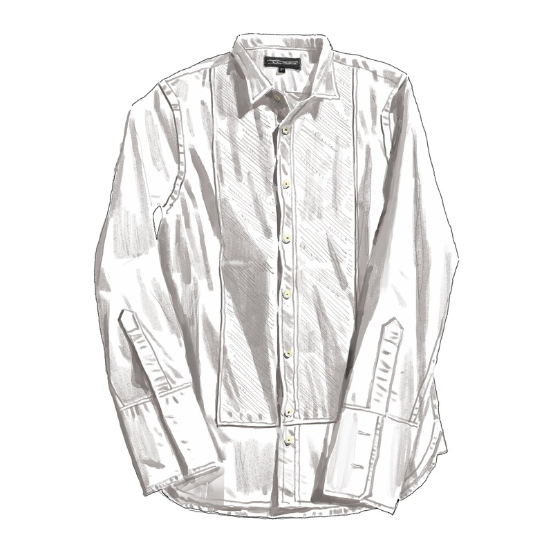 The RSVP Classic Tuxedo Shirt White