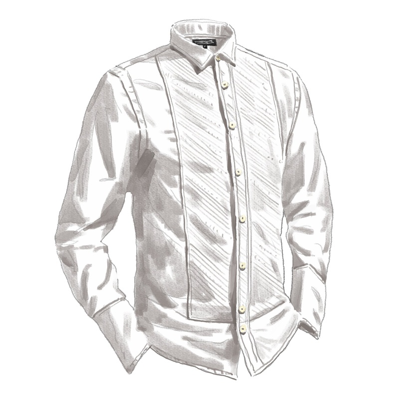 The RSVP Classic Tuxedo Shirt White
