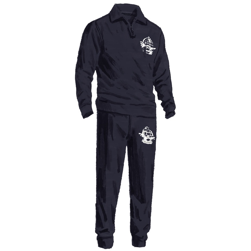 USAF Quarter Zip Heather Grey