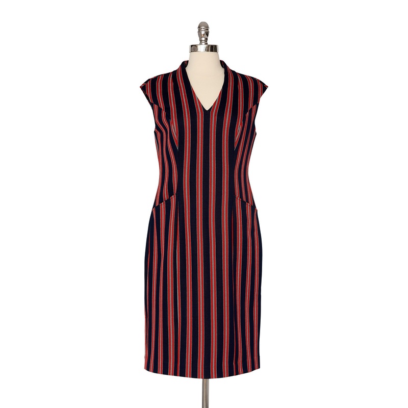 1960s Nautical Stripe Dress Nautical Stripe