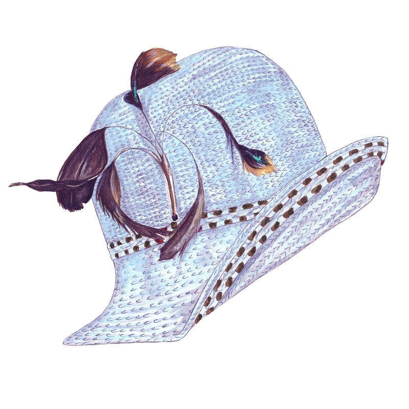 Blue Bonnet Derby Hat Light Blue