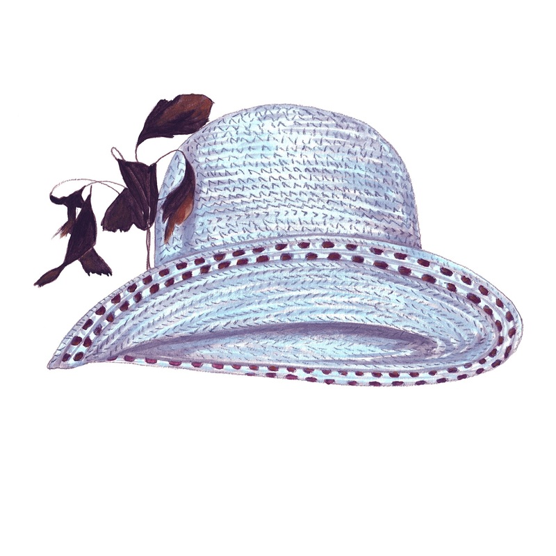 Blue Bonnet Derby Hat Light Blue