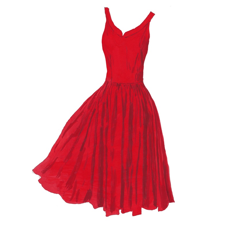 July 4th 50’s Dress Red