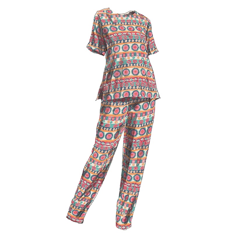 Southwest Road Trip Pants Multicolor