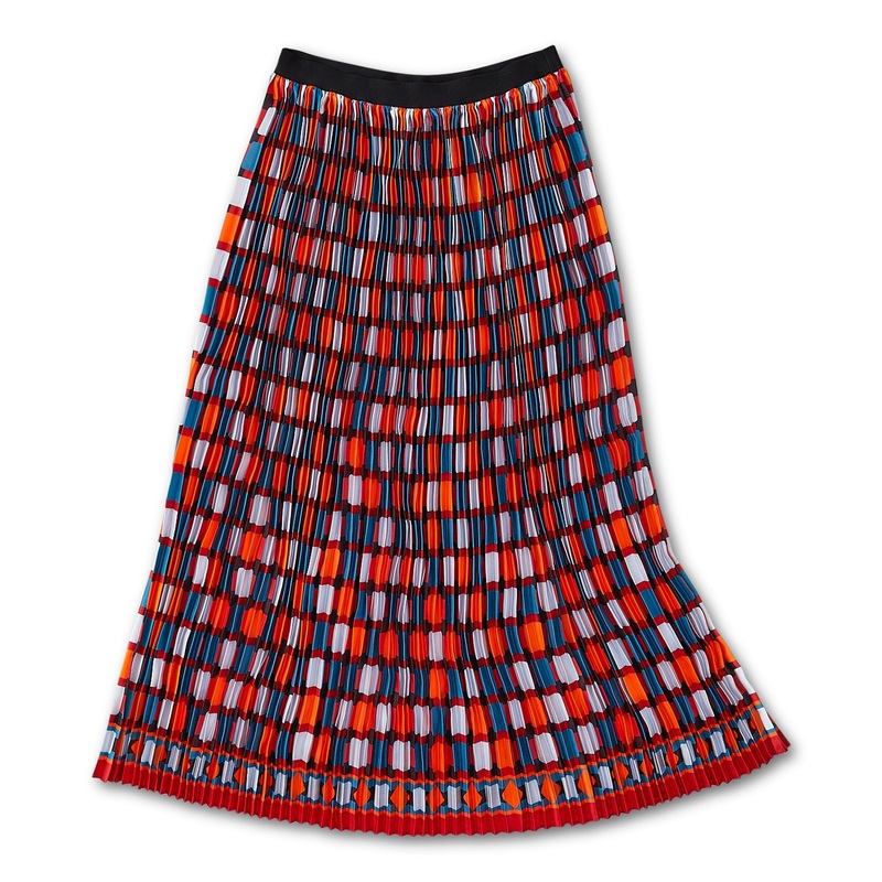 Galata Maxi Skirt Black Orange