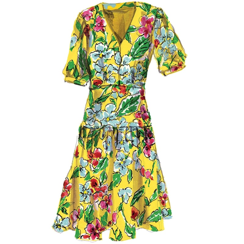 The Artist’s Ruffle Dress Purple