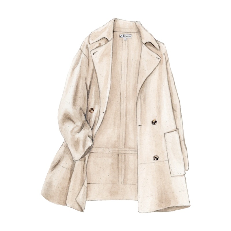 The Time Travelers Canvas Peacoat Natural
