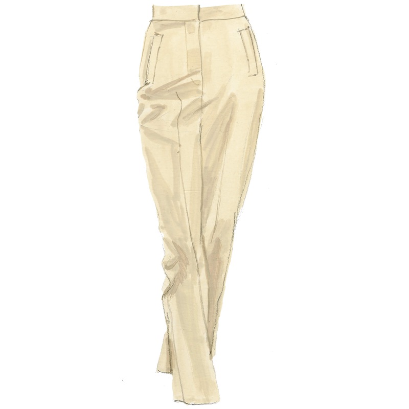 Ankle Trousers Cream