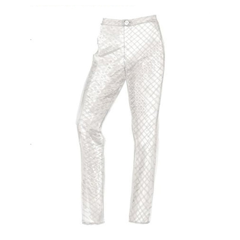 Textured Ankle Pant Ivory
