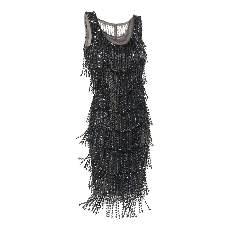 1927 Party Dress Black