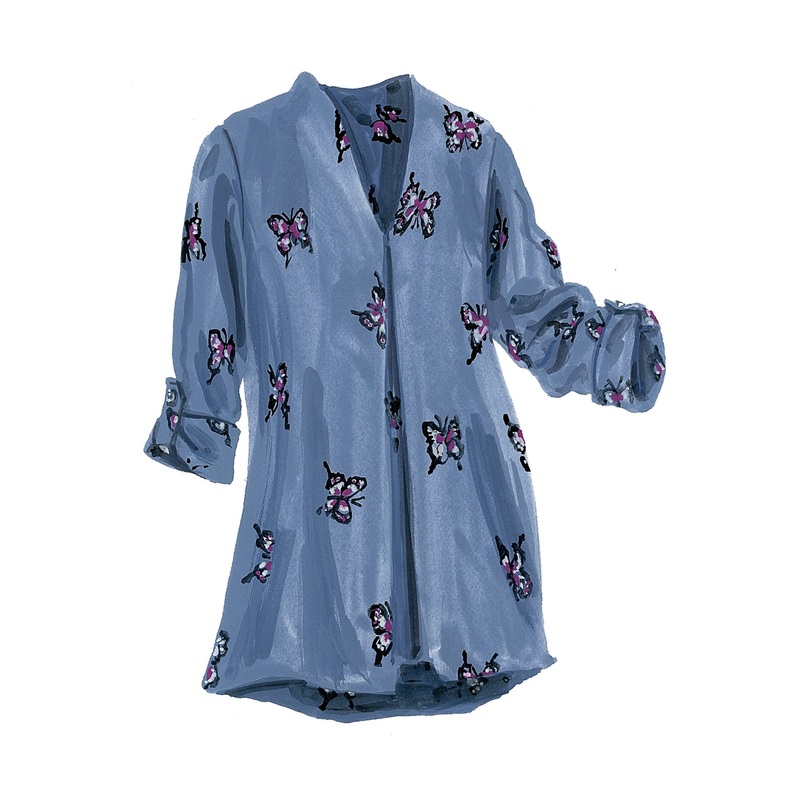 Butterfly Tunic Aqua