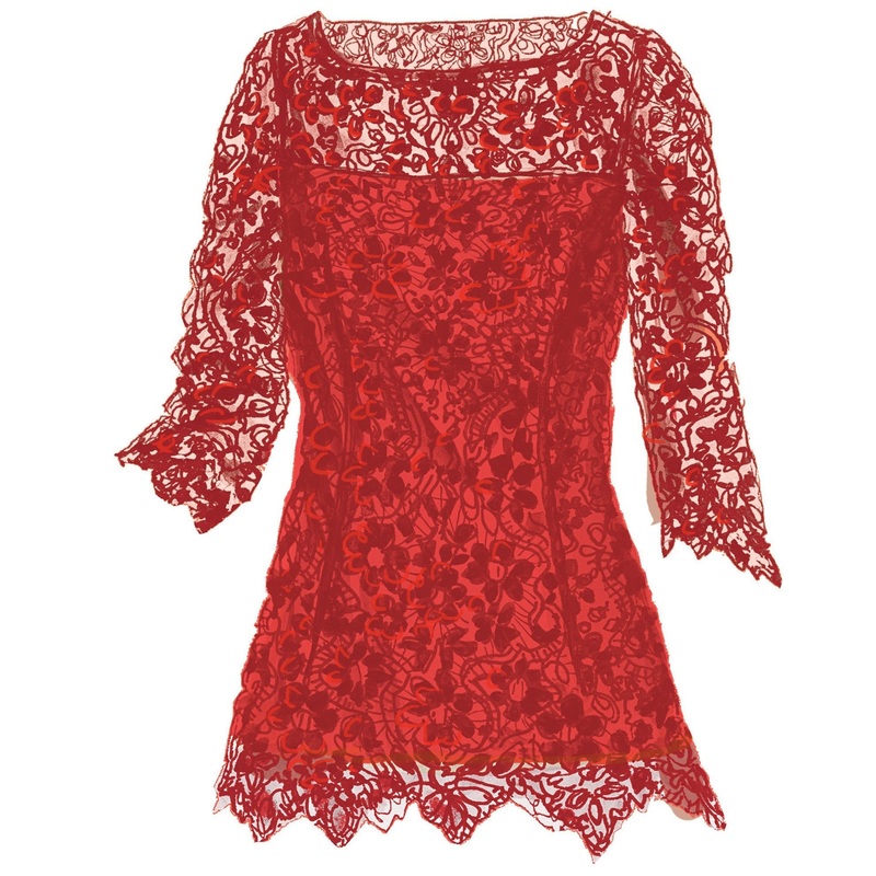 Cecile’s Lace Blouse Black