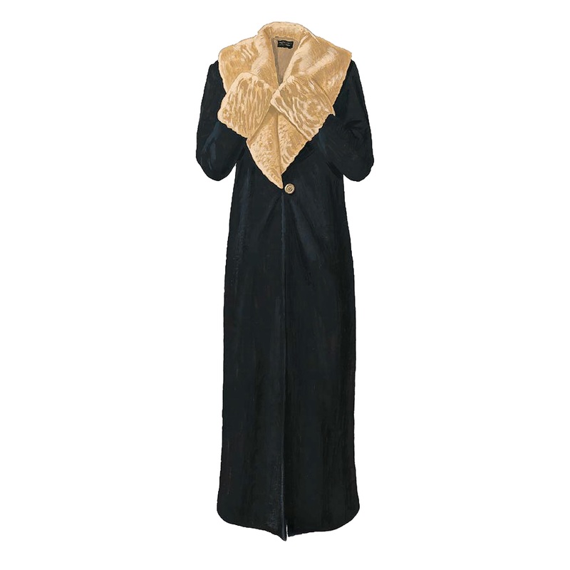 Louise Brooks Coat Black Gold