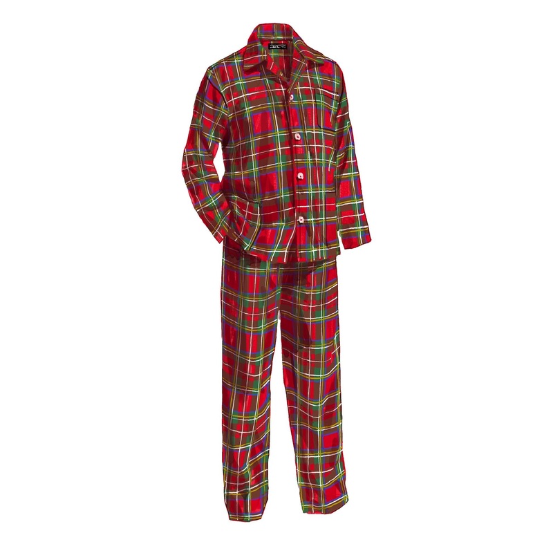 Milk Bottle PJ Set Plaid