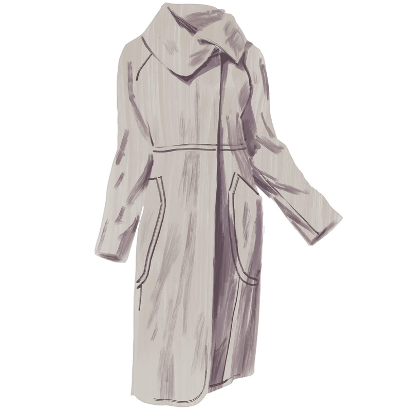 Pedestal Coat Silver Lining