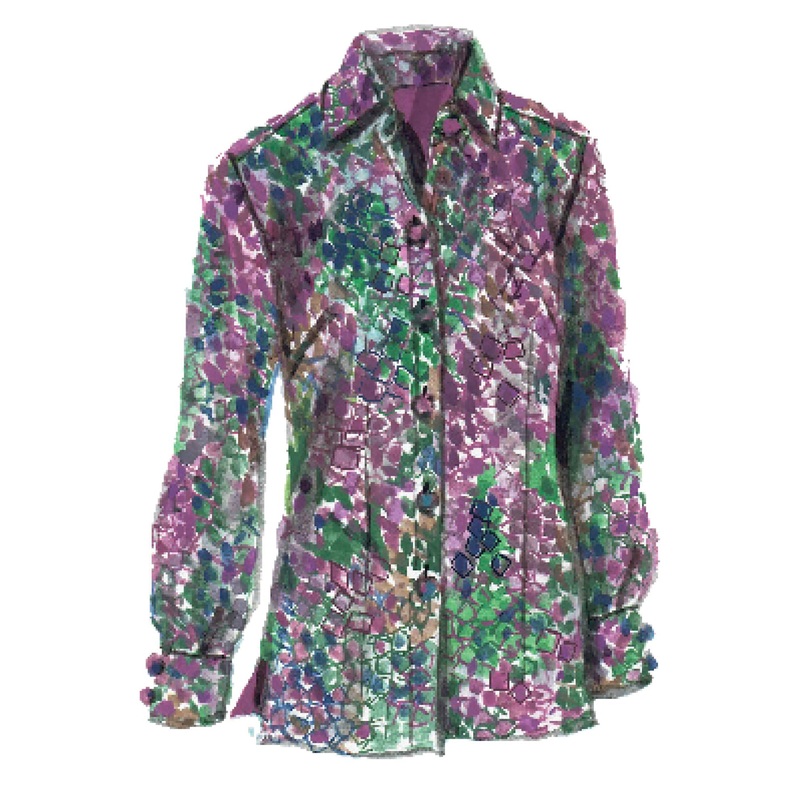 Animal Print Blouse Snakeskin Print