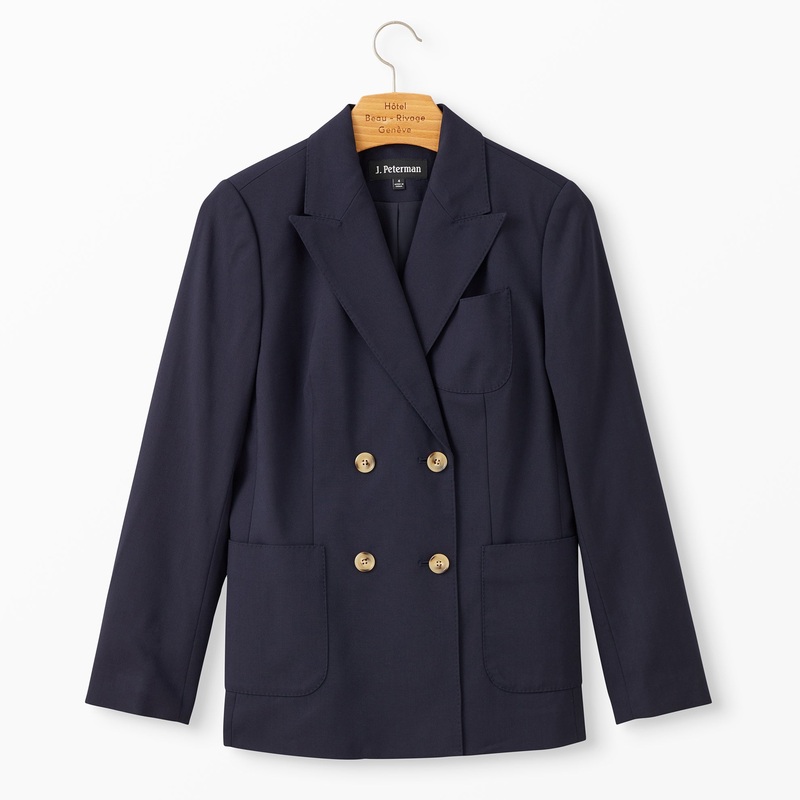 Classic Double-Breasted Blazer Navy