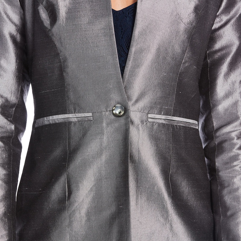 Totally Rational Jetset Blazer Silk Silver