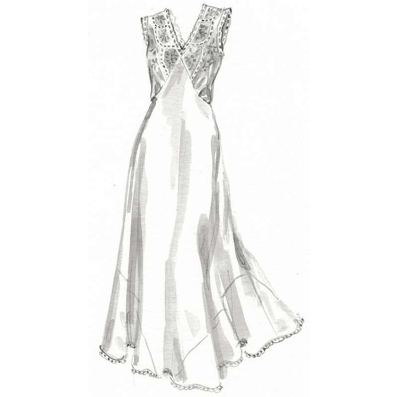 Staying In Nightgown Ivory