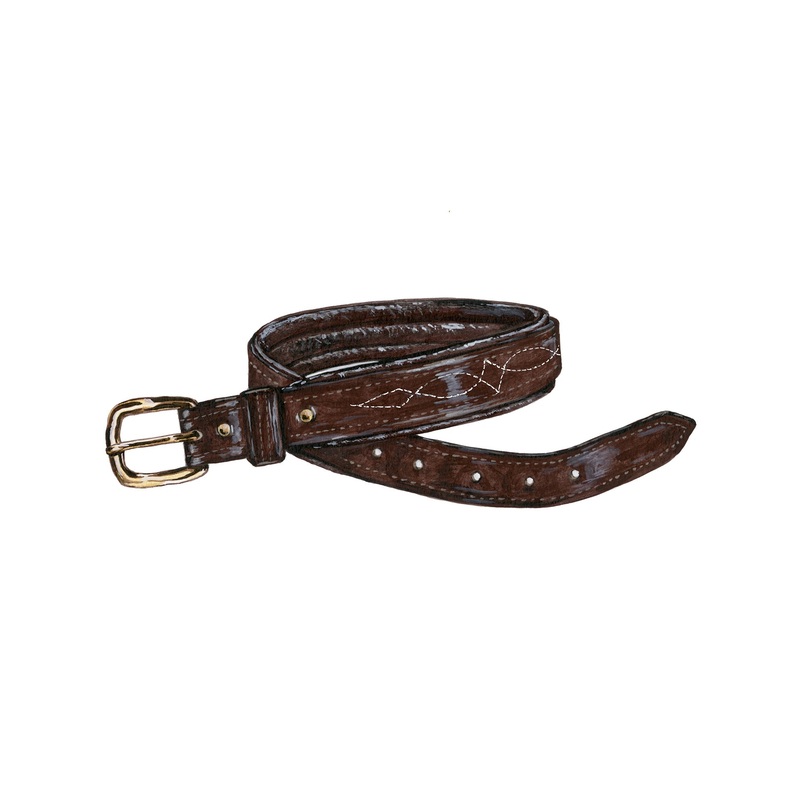Western English Belt Brown