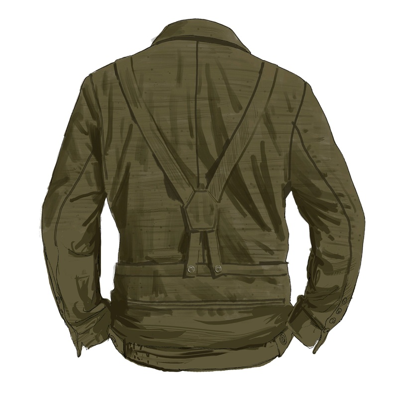 WWII Ammo Jacket Olive Drab Green