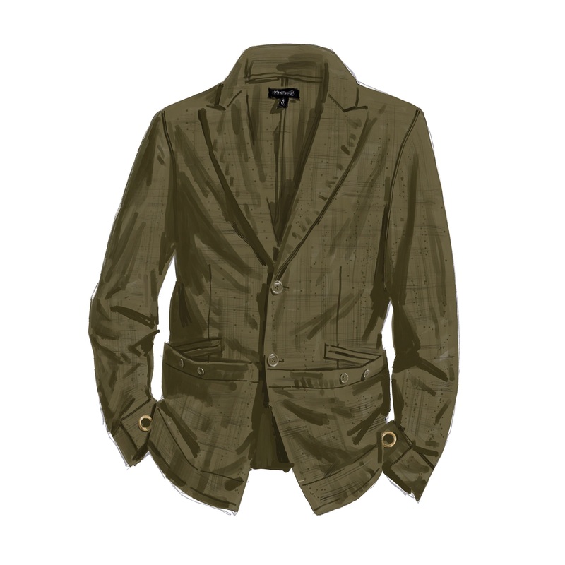 WWII Ammo Jacket Olive Drab Green